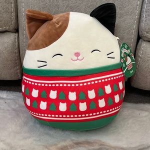🐱🎄Squishmallows Cam the Cat in Holiday Sweater 10” BNWT